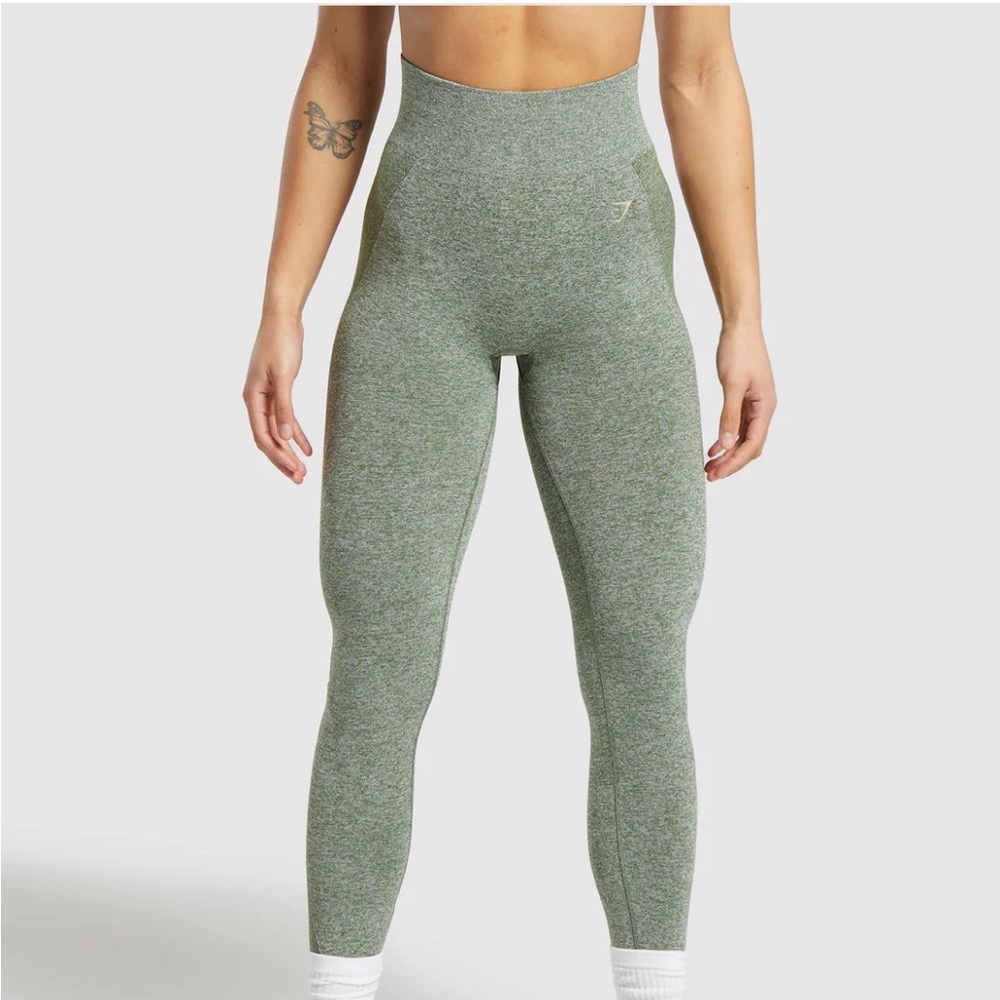 Medium Green Gymshark high rise leggings